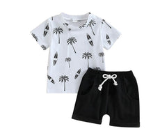 Palm tree and Surf Board Set