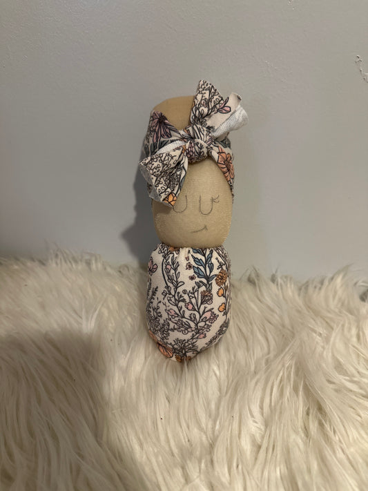 Beige Wildflower Bow #44