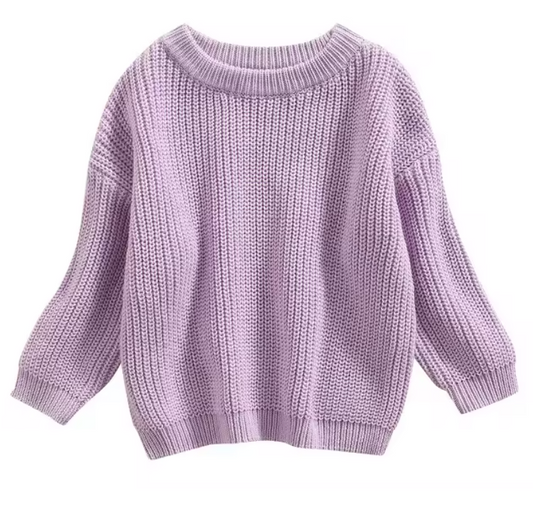 Purple Oversized Sweater