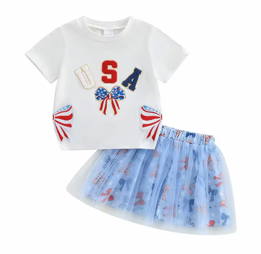 USA Bow Tutu Set