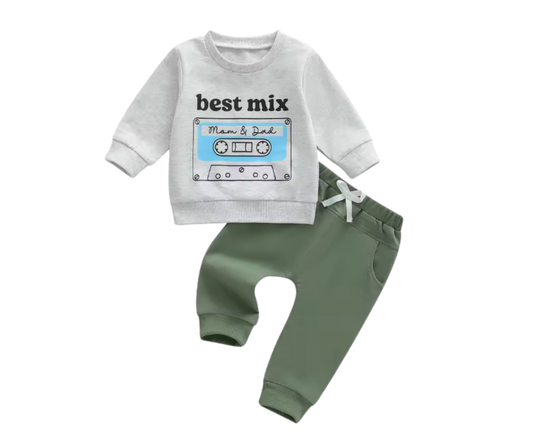 Best Mix Tape Grey Lounge Set