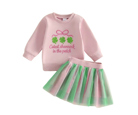 Cutest Shamrock in the Patch Pink Tutu Set
