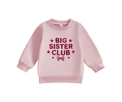 Big Sister Club Embroidered Crewneck